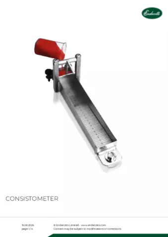 Product data sheet Consistometer
