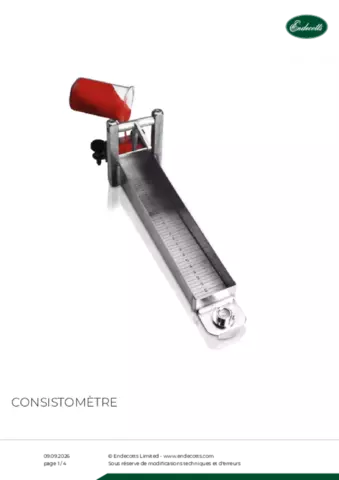 Fiche produit Consistometer