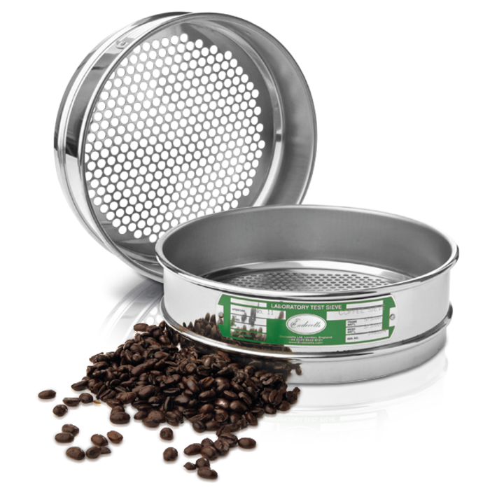 Coffee Test Sieves for grading coffee beans Endecotts